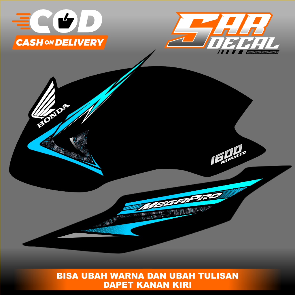 striping Megapro custom variasi striping Honda MP herex - Megapro herex MP Primus