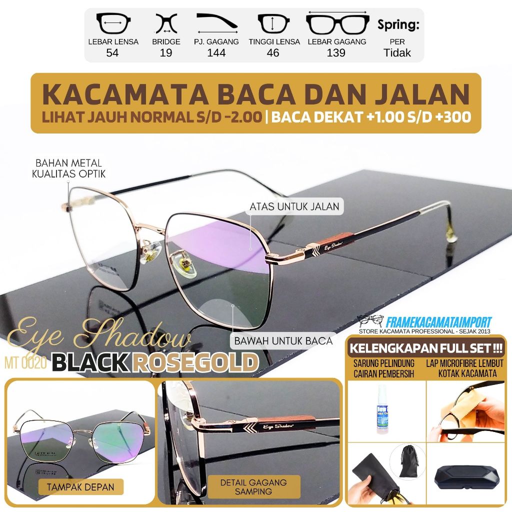 Kacamata plus wanita baca dan jalan elegan kacamata auto focus wanita