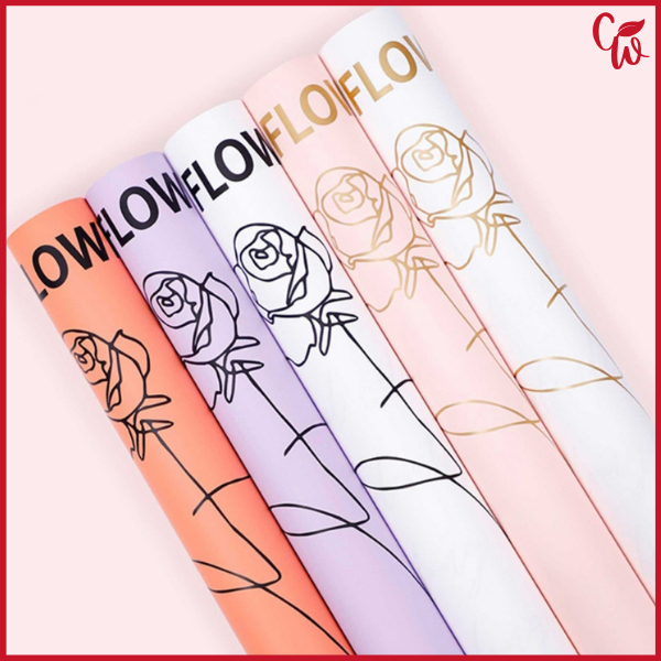 

Kertas Buket Bunga Cellophane Motif Mawar Rose Flower Wrapping Paper Lembaran KB6122