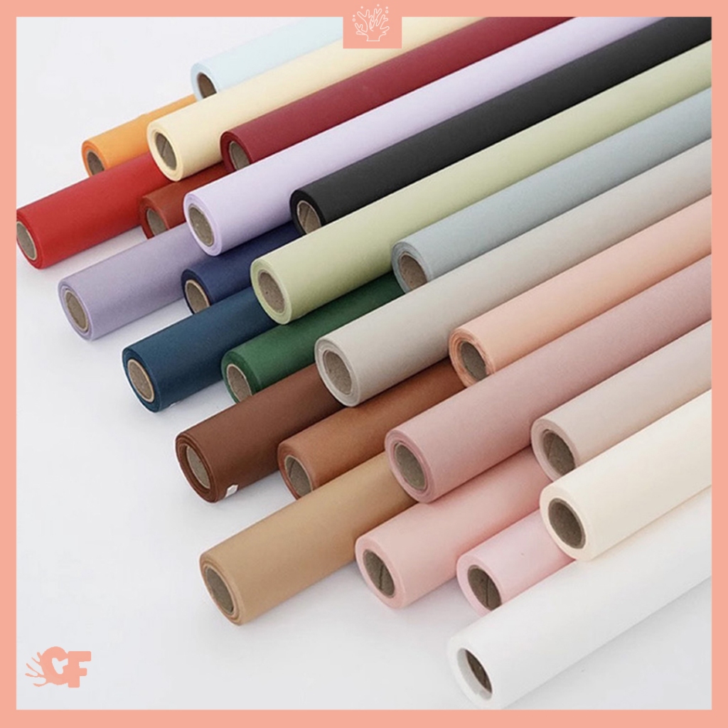 

1 Roll Kertas Buket Bunga Roll Solid Color Flower Wrapping Paper Solid Wajik KB6297