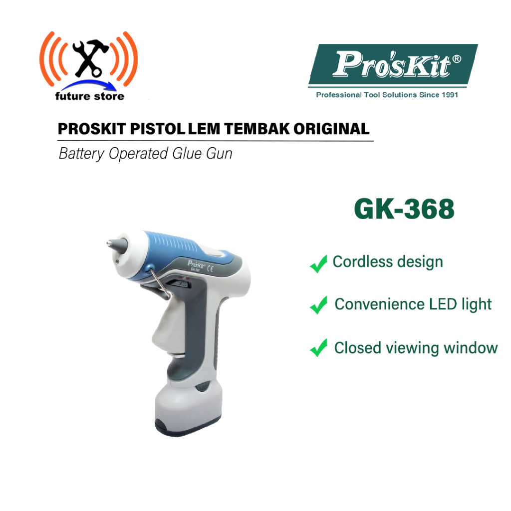 

PROSKIT GK-368 PISTOL LEM TEMBAK BATTERY OPERATED ORIGINAL