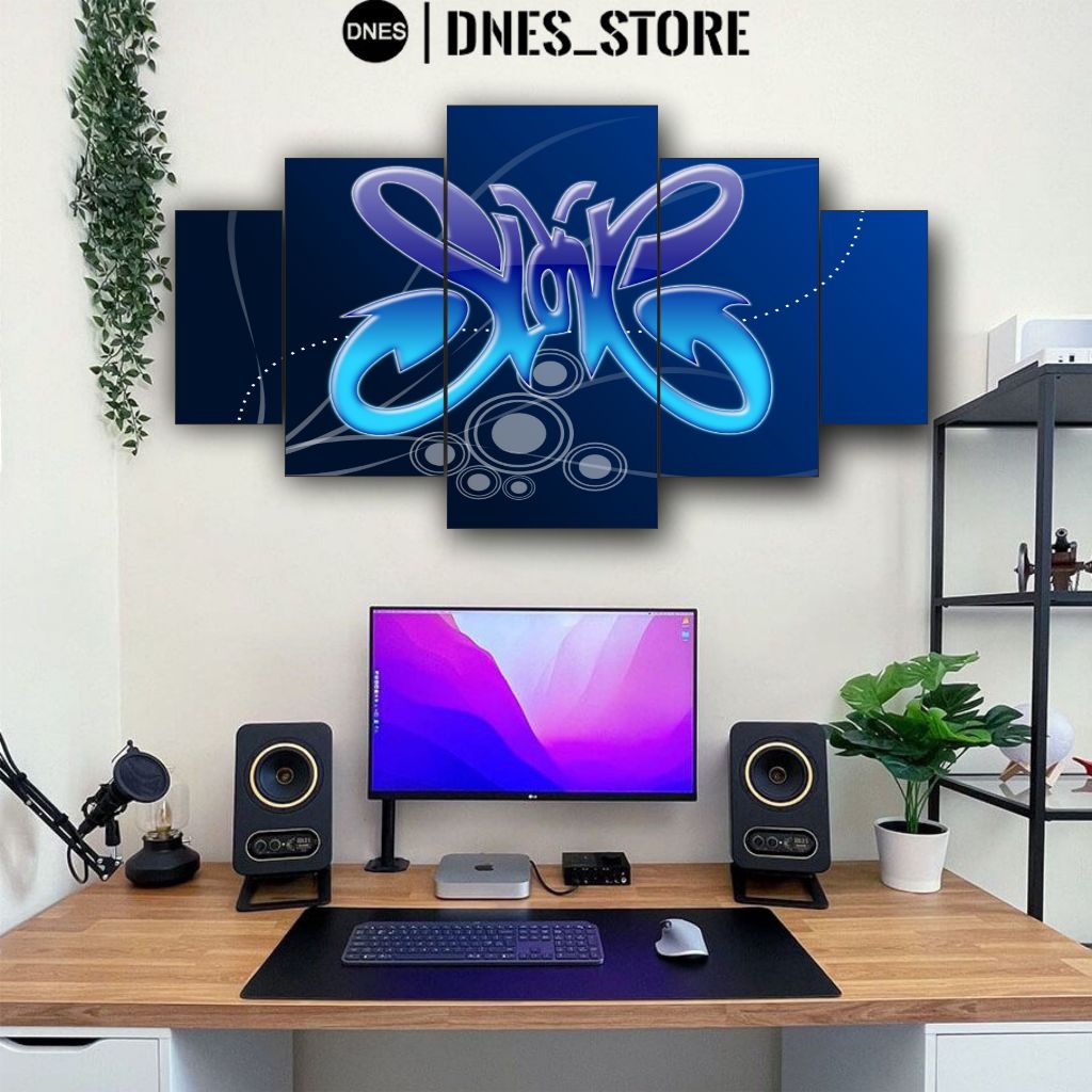 Wall Decor BAND SLANK 1 Set Hiasan Dinding Poster Kayu Pajangan Kamar Aestentic 5pcs