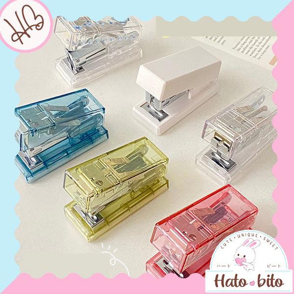 

Transparent stapler cantik estetik staples kecil lucu HB1821
