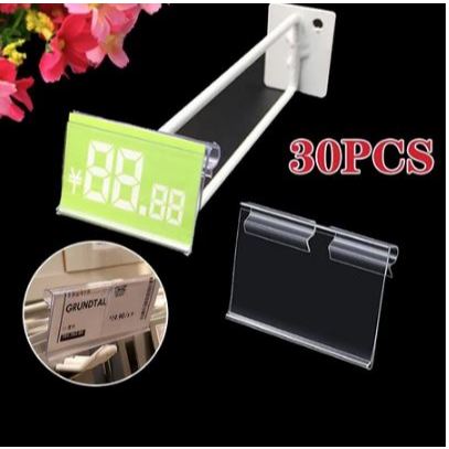 

Set LABEL HARGA Mika - Price Tag Holder Akrilik 4×6 CM - NAME TAG isi 30Pcs termurah