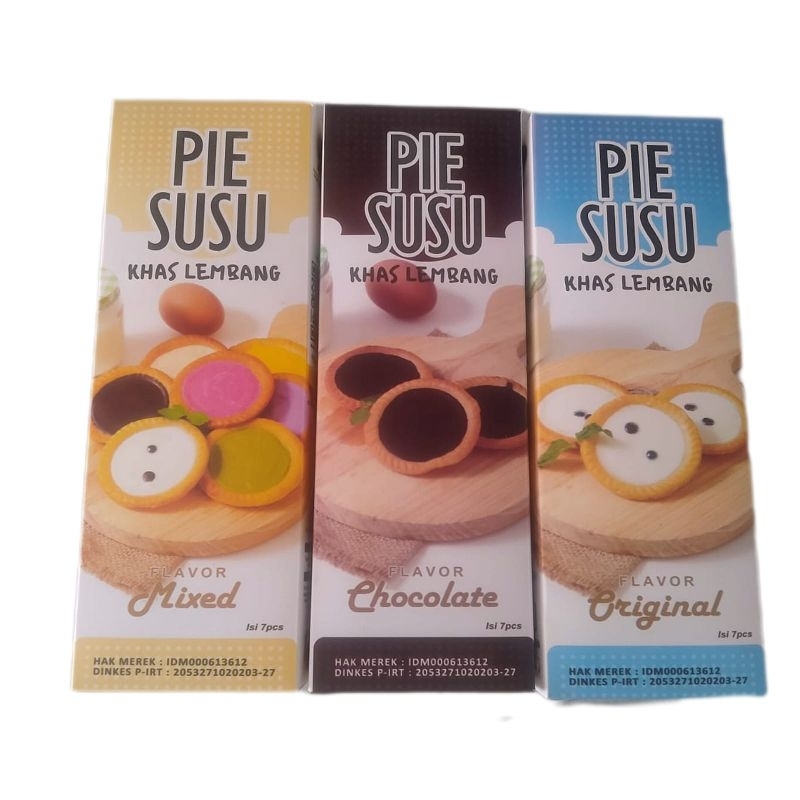 

Pie Susu Khas Lembang 3 Varian Rasa Isi 7 Pcs