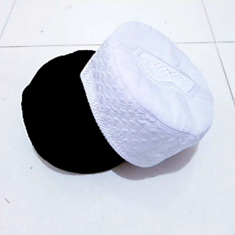 Peci Putih Peci Madinah Bugis Kopiah Haji Hitam Putih
