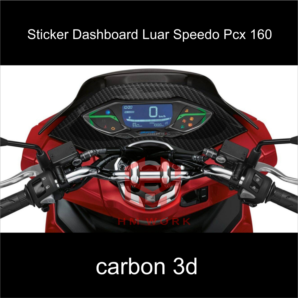 STICKER BUAT DASHBOARD LUAR SPEEDOMETER PCX 160