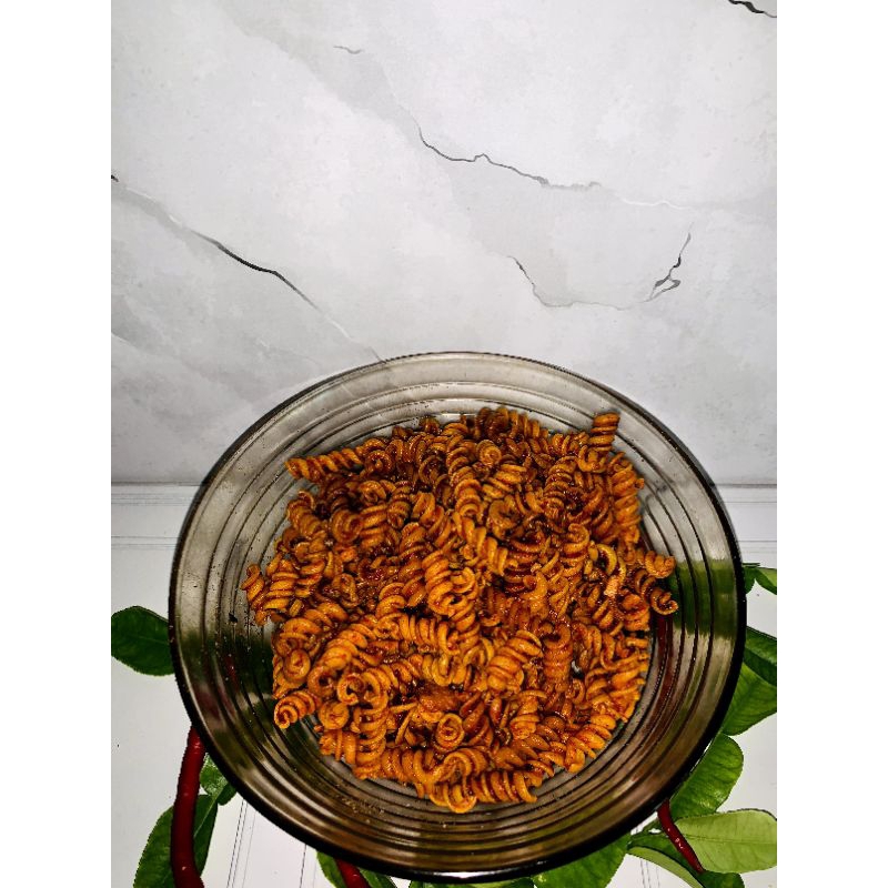 

Makaroni Spiral Pedas 250 gram