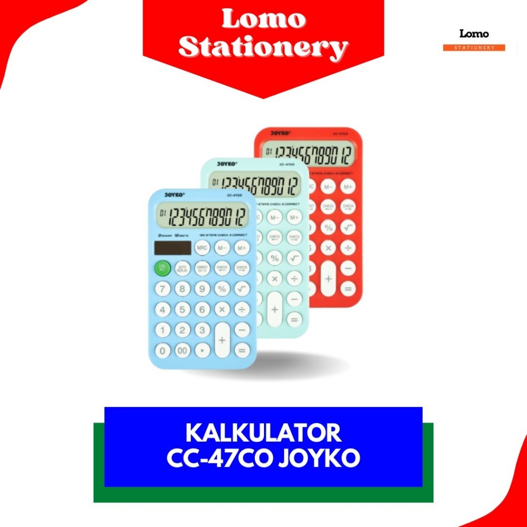 

Calculator Kalkulator Joyko CC-47CO 12 Digits Check Correct