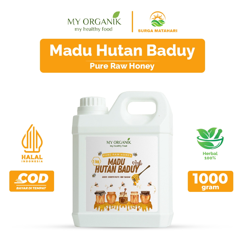 

My Organik Madu Murni Asli Hutan Baduy 1kg Premium Pure Original Asli 100%