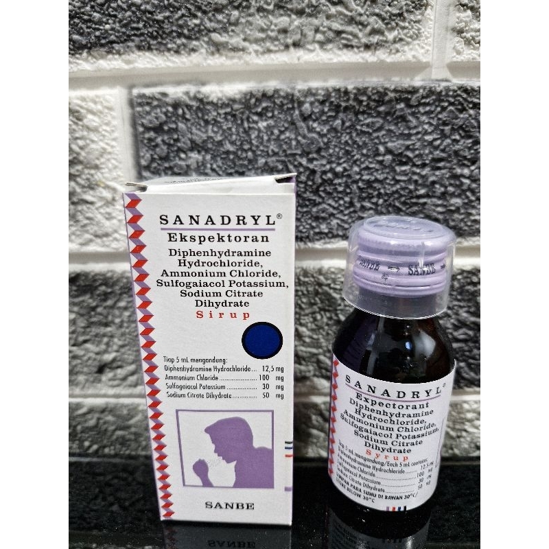 SANADRYL EKSPEKTORAN SIRUP 60 ML - OBAT SIRUP BATUK BERDAHAK