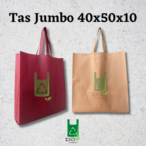 Tas Belanja Indomaret Alfamart Size Super Jumbo 40x50x10 | Tas Spunbond Tali Tebal | Goodie Bag
