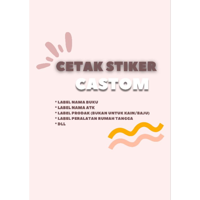 

STICKER LABEL CUSTOM 50PCS