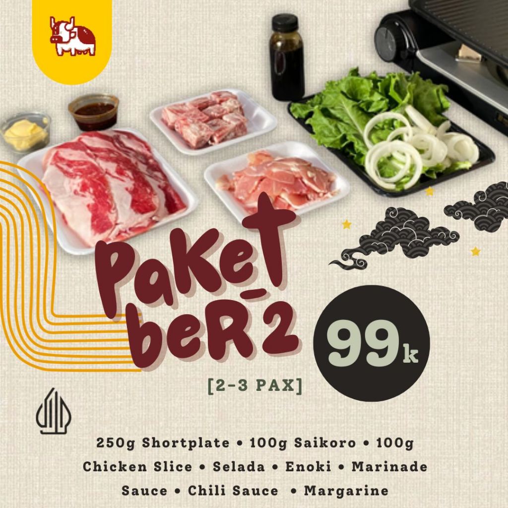 

PAKET GRILL DI RUMAH Paket Ber2 Barbeque at home BBQ SET untuk 2-3 orang