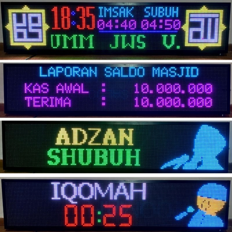 Controller jws murah p10 rgb multi 2x1 sampai 2x6 auto tartil