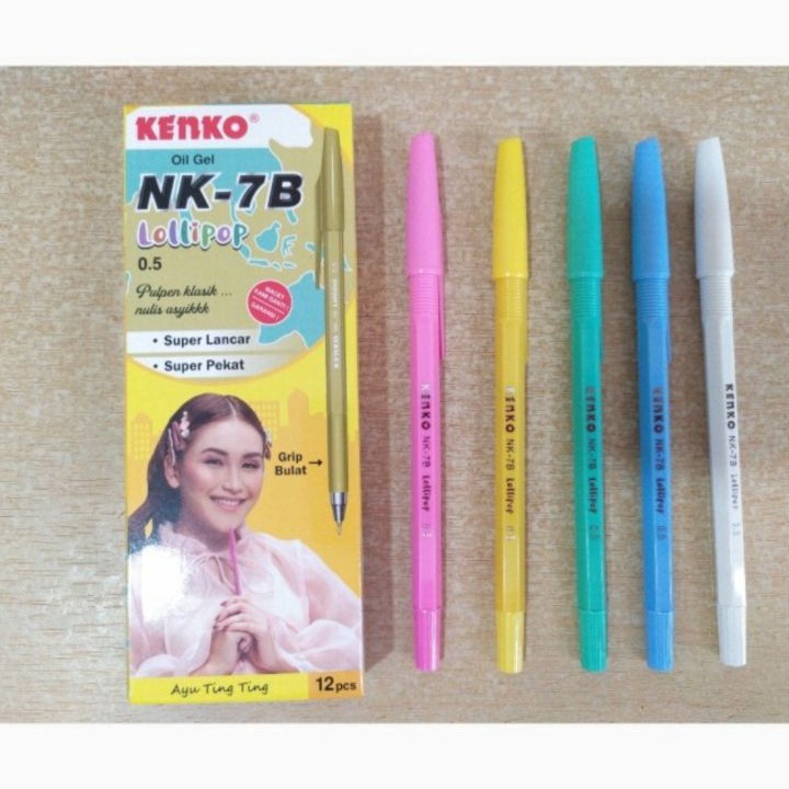 

DIJAMIN ORI Kenko Pulpen NK7B Lolipop