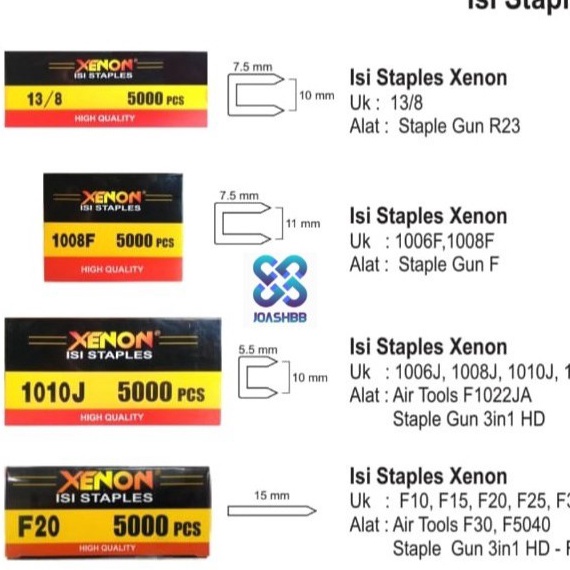 

PROMO AWAL TAHUN ISI Staples Xenon isi 5bh 136 138 16J 18J 11J 113J F1 F15 F2 F25 F3 F4 F5 16F 18F