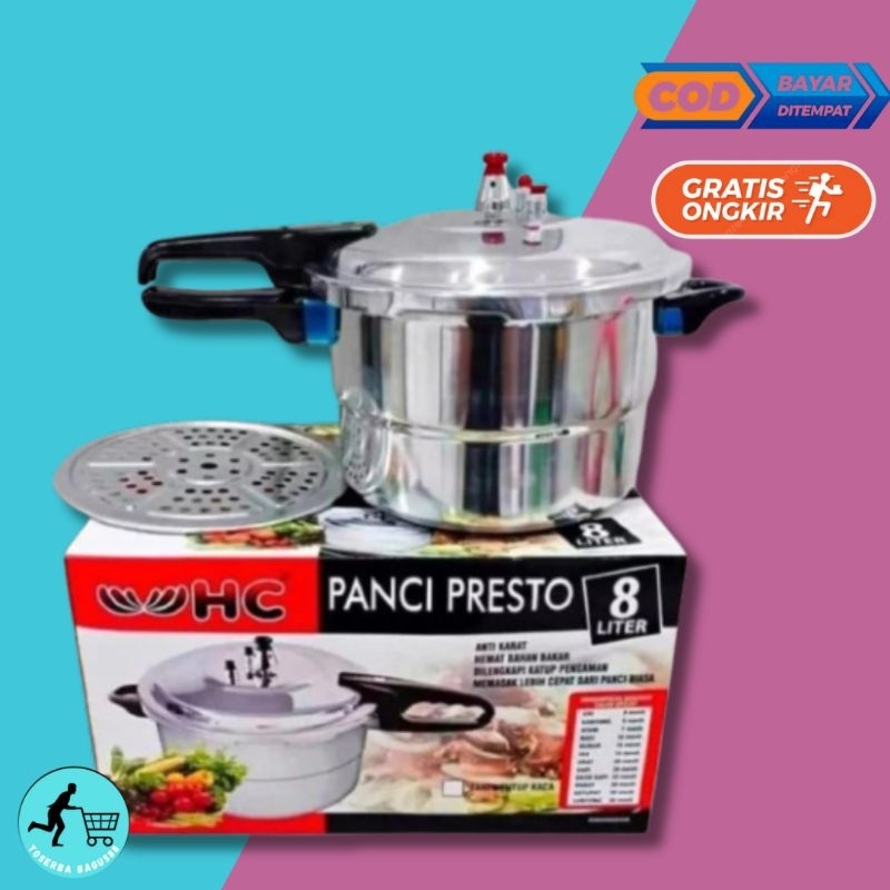 Panci Presto 2 In 1 Kapasitas 8 Liter