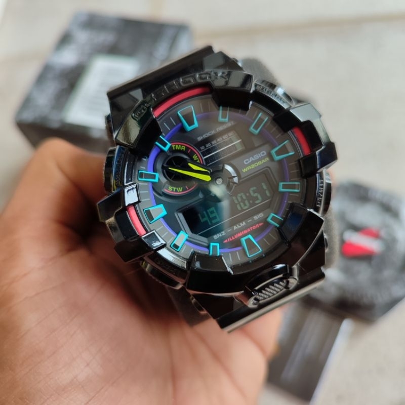 Casio G shock Gshock Second Bekas Original GA 700 RGB Fullset