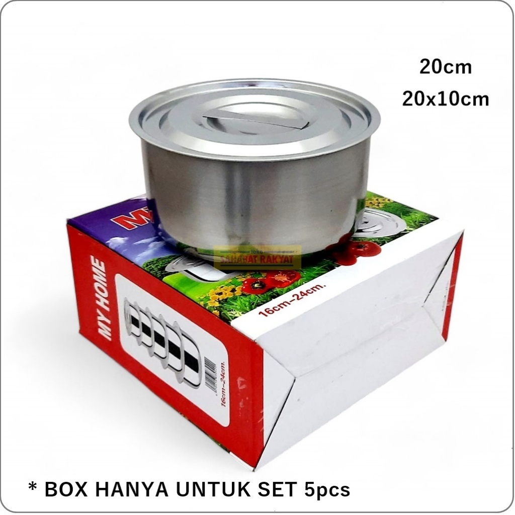 Panci Kuah/Panci Rebus Panci Stainless My Home 20cm