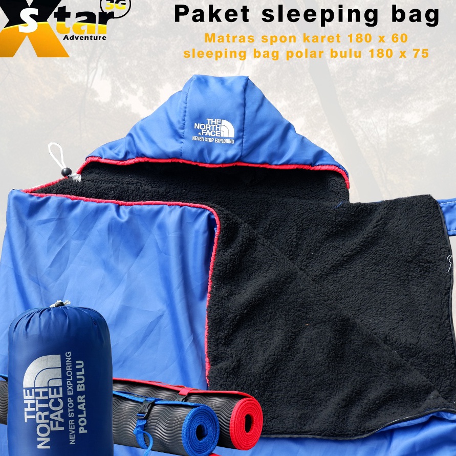 Unggul Sleeping bag plus matras camping