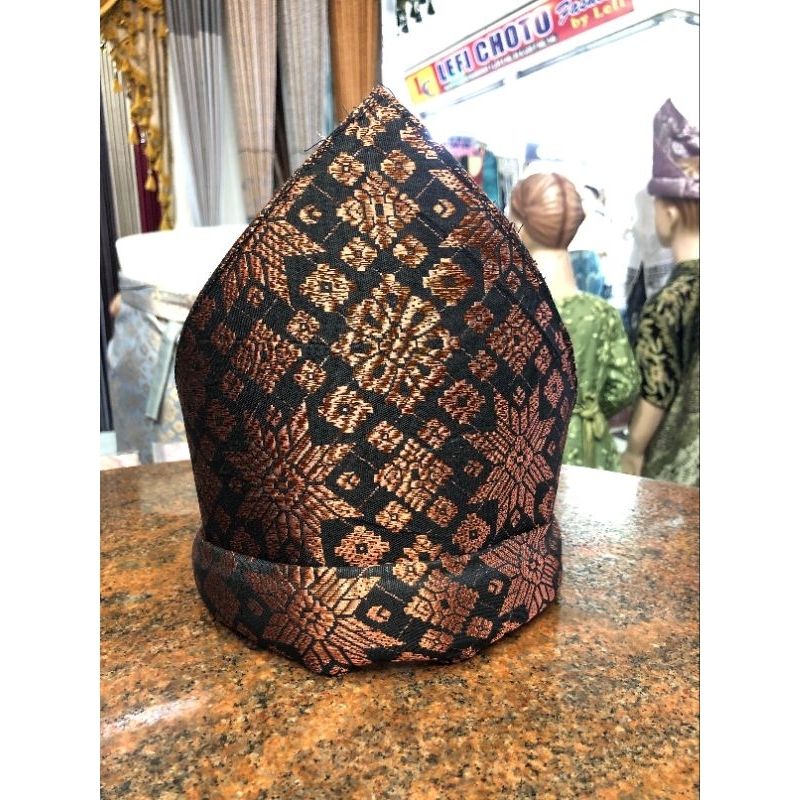 Tanjak palembang/Tanjak songket/Tanjak dewasa/Tanjak anak/Topi Songket/Topi padang