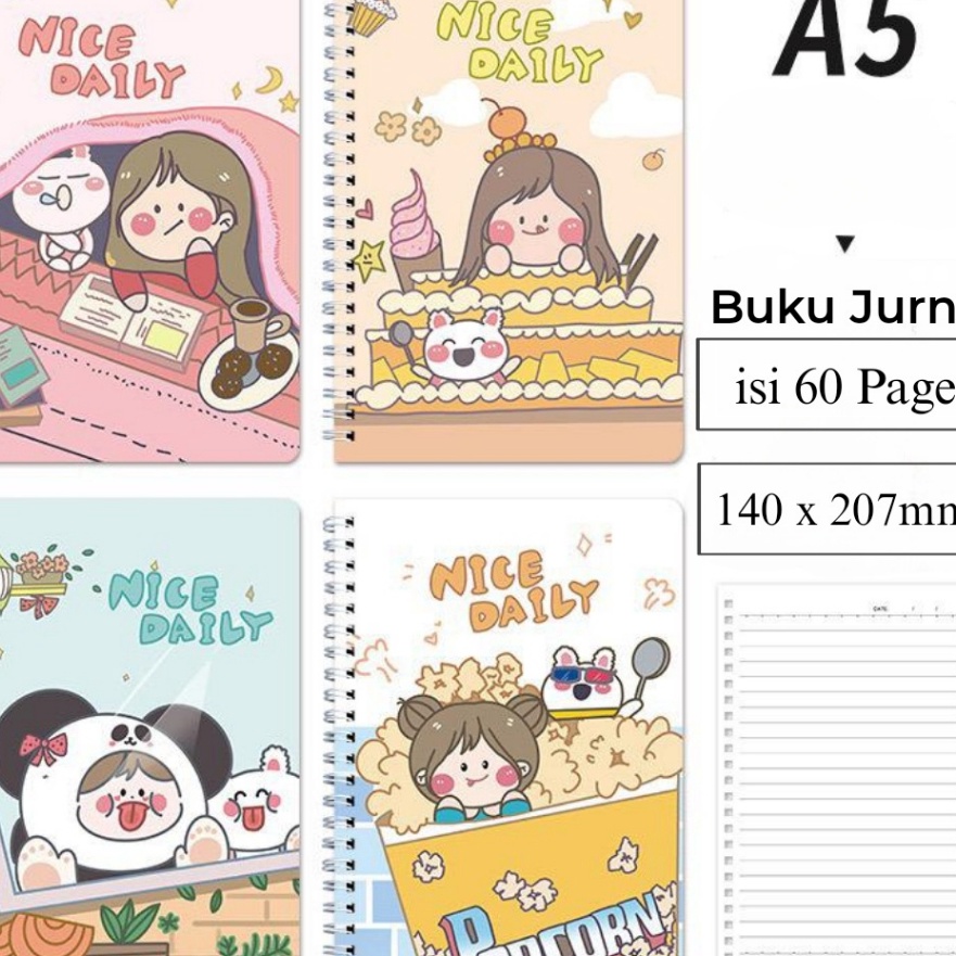 

TERBAIK BUKU TULIS RING A5 BESAR BUKU JURNAL MOTIF KARTUN NOTEBOOK A5 BUKU TULIS SEKOLAH