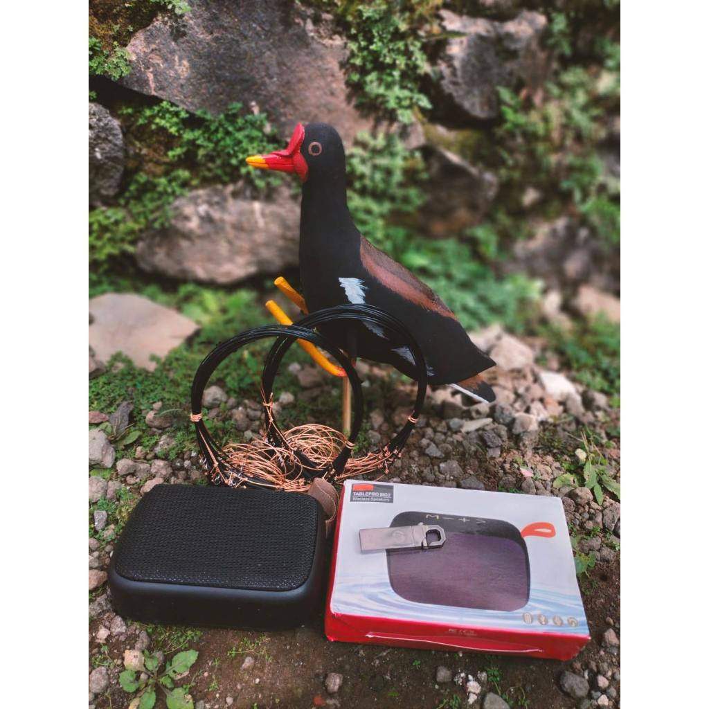 2 IKAT TALI RACIK JERAT BURUNG MANDAR BATU + PATUNG JONTROT + MUSIKBOX MP3