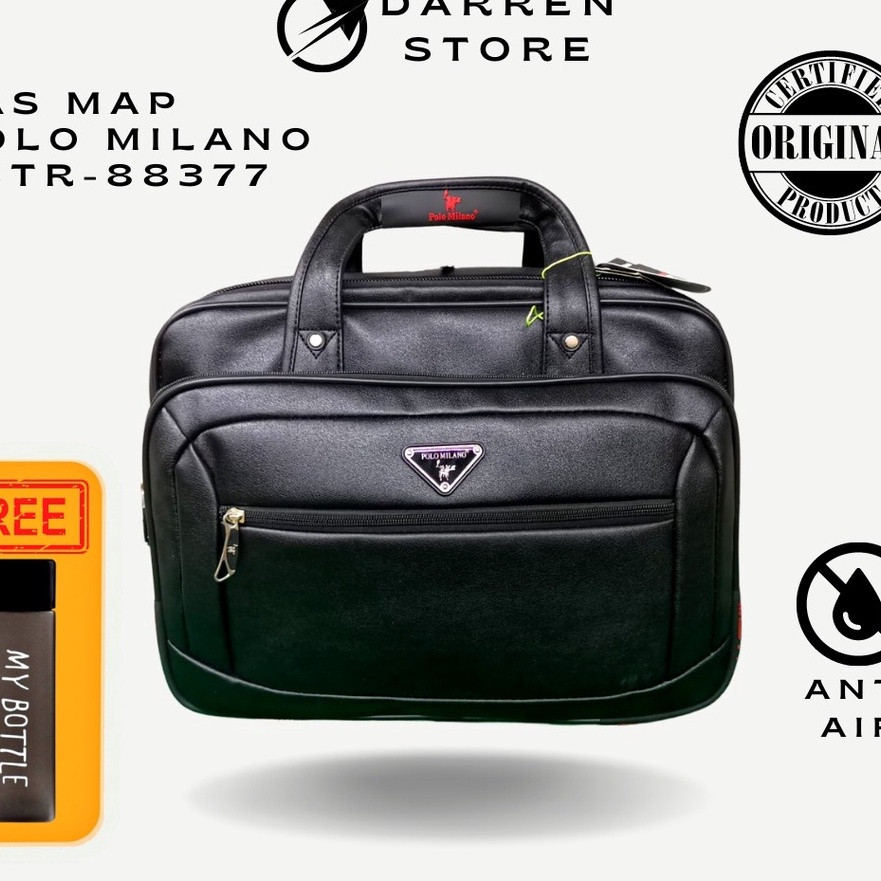 KP8 Tas Map POLO MILANO 88377 Tas Laptop Tas kerja Pria Tas kerja wanita Tas map Tas Import Tas kuli