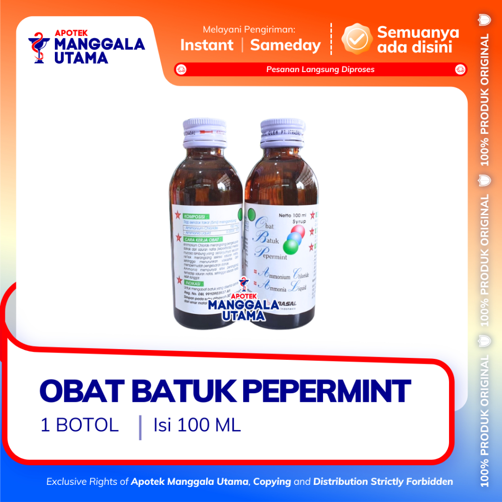 OBAT BATUK PEPPERMINT (OBP) ITRASAL 100 ML