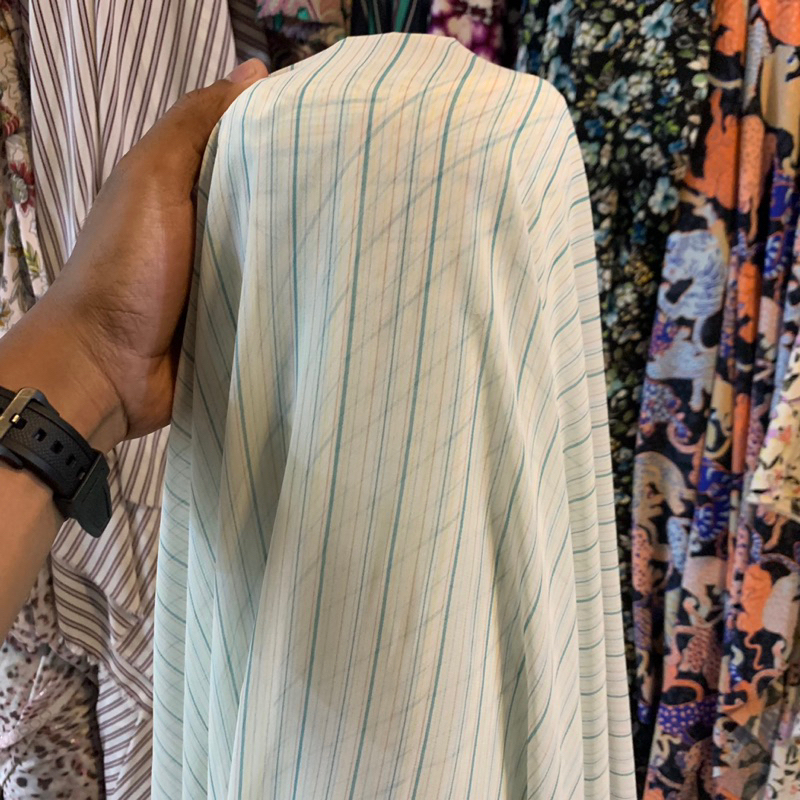 kain sifon salur - kain sifon motif - kain ceruty - kain chiffon korea - kain dress sifon - kain gam