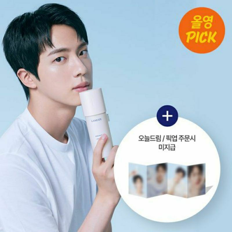 (PO) OFFICIAL BTS JIN x LANEIGE GIFT SET Cream Skin Cerapeptide Refiner 170ml +130ml Refill + Mist P
