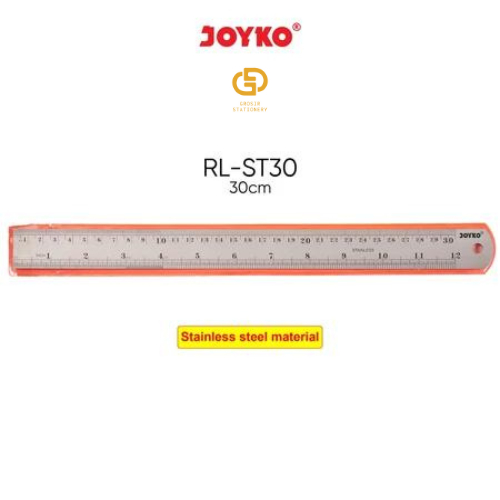 

Joyko Stainless Steel Ruler Penggaris Besi 30 cm