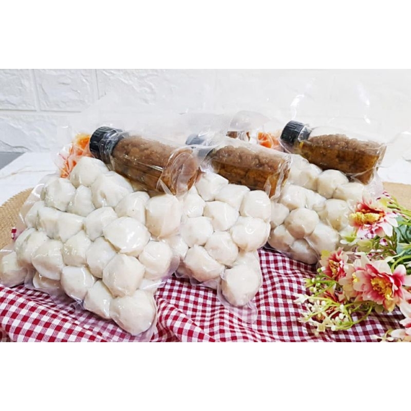 

Bakso ikan tenggiri khas Belitung + bumbu kaldu