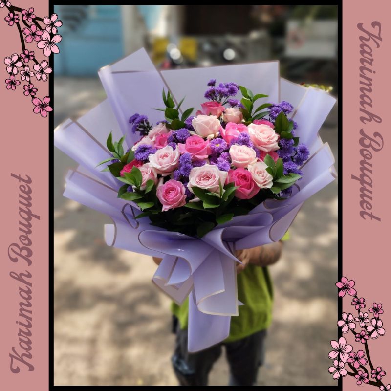 LANGSUNG JADI! Buket Bunga Boneka Jumbo Flower Mix Flower Large Buket Wisuda / Bouquet Bunga / Bucke