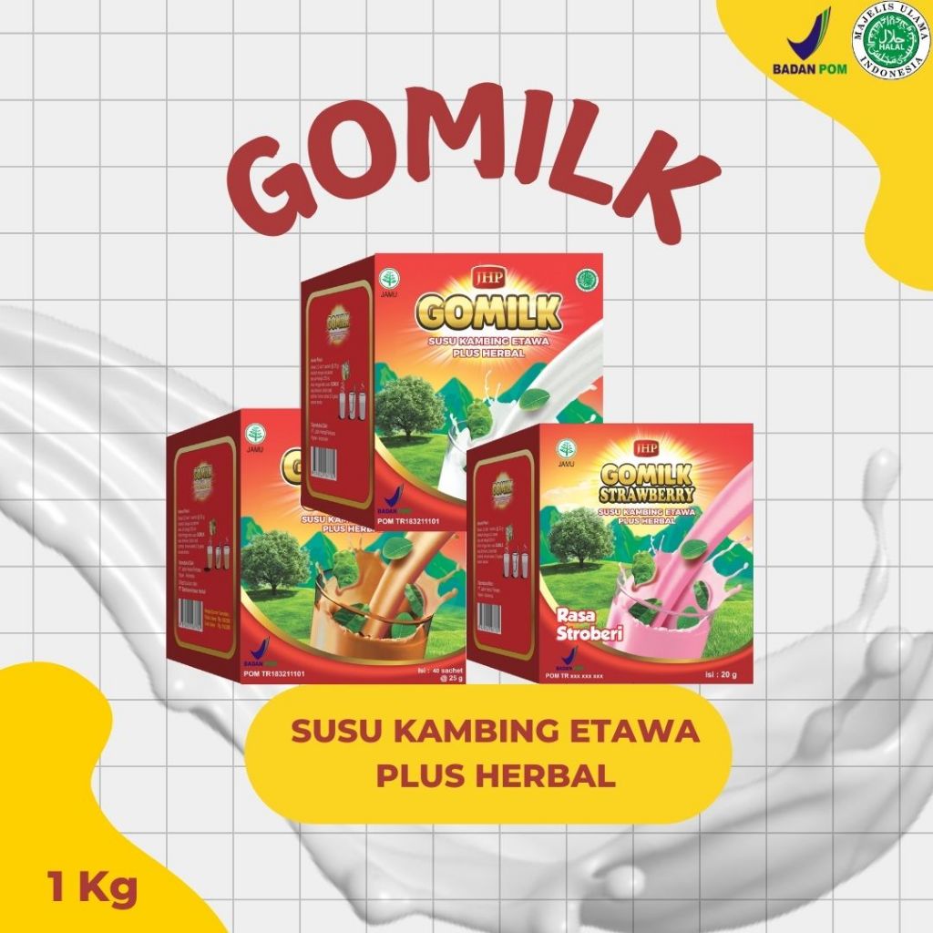 

[1KG 40 SACHET] GOMILK SUSU KAMBING ETAWA PLUS HERBAL