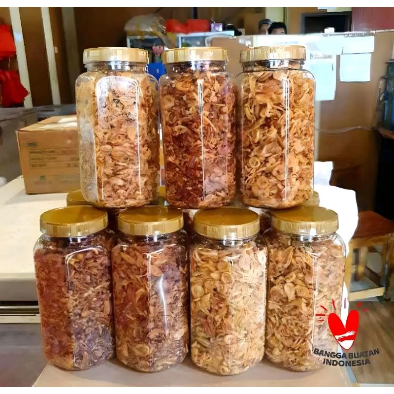 

Paket Hemat 3 Toples Bawang Goreng Asli Tanpa Campuran