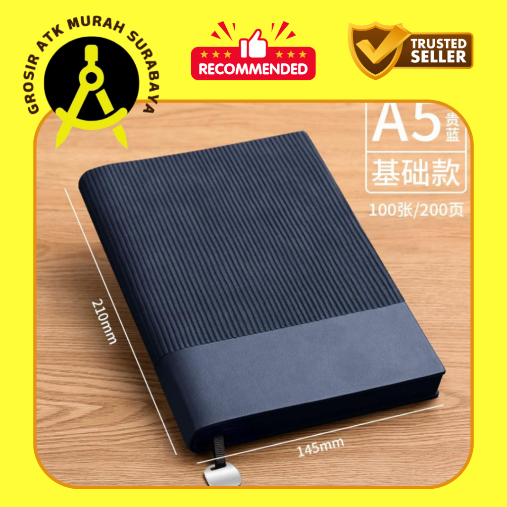 

Buku Agenda Notebook Buku Catatan Bahan Kulit Premium Leather Two Tone A5