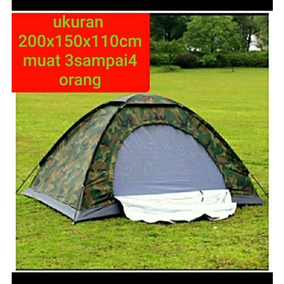 Tawaran tenda camping loreng army 4 orang tenda camping dome 4 orang tenda gunung WRD
