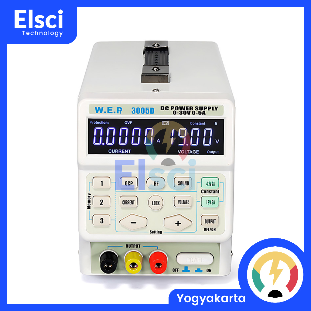 WEP 3005D DC Power Supply Adjustable 30V 5A 150W Bench Lab