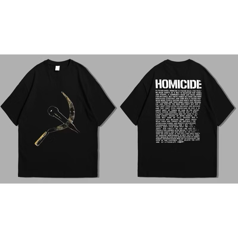 T-shirt Band Homicide - Mic Arit