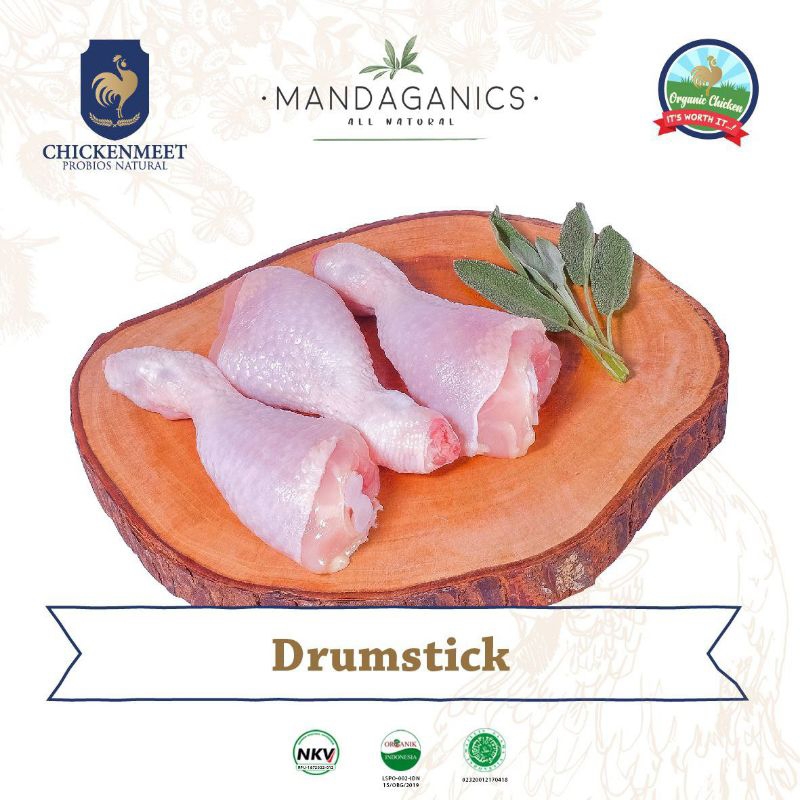 

CHICKENMEET AYAM ORGANIK PROBIOTIK PAHA UTUH | DRUMSTICK PAHA BAWAH | ORGANIC PROBIOTIC CHICKEN MEET
