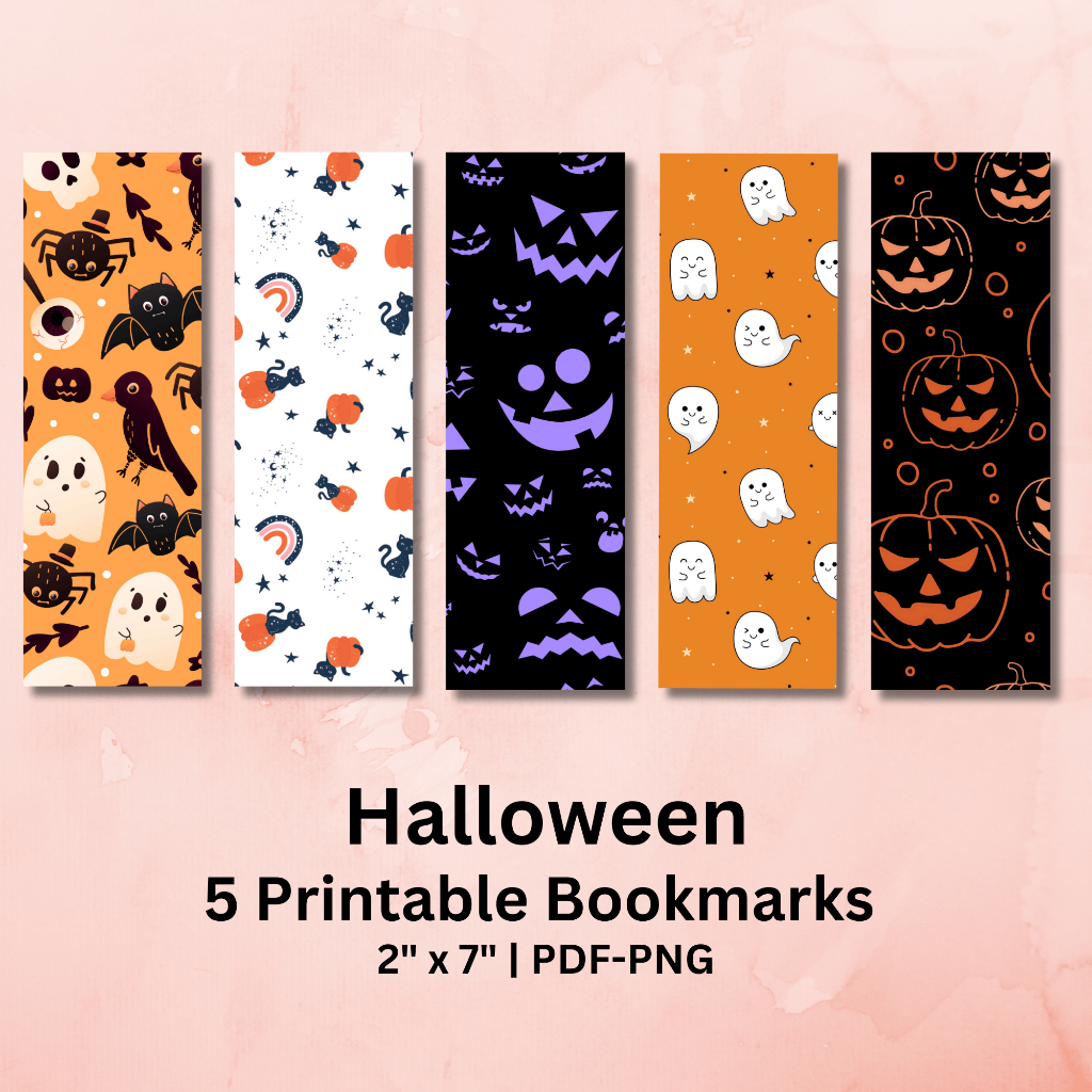 

Halloween Printable Bookmarks #BM 002