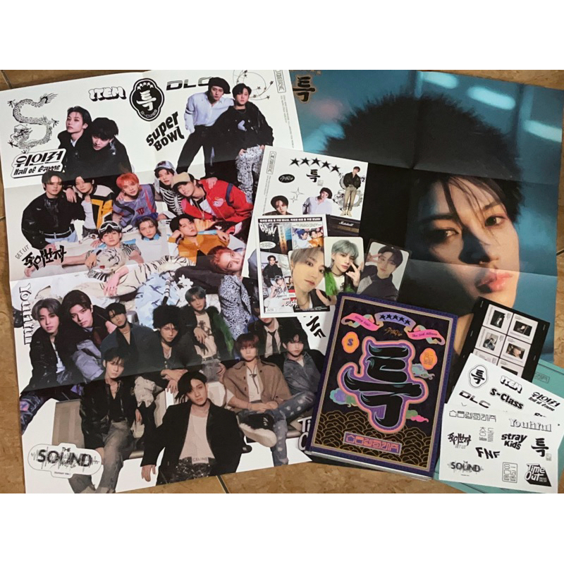 [UNSEALED] Stray Kids Album 5-STAR Limited Edition First Press FULL SET + pob ldf changbin | poster 