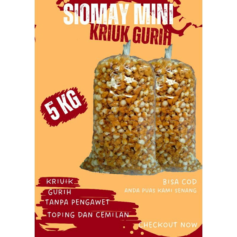 

siomay mini kriuk 5kg \batagor mini murah