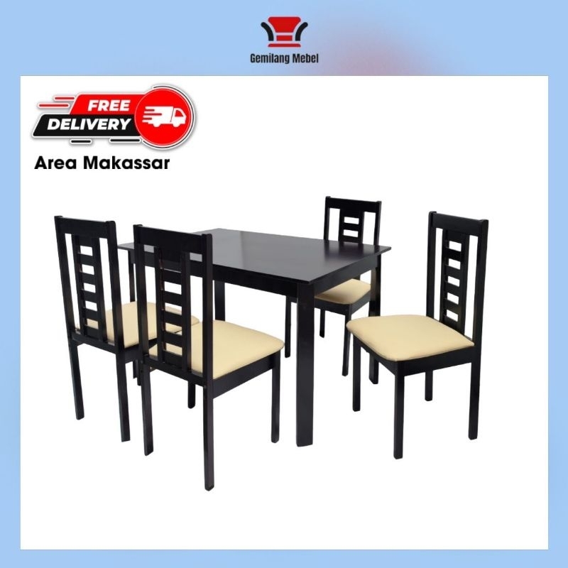 Meja Makan Kayu minimalis l Meja Makan Makassar