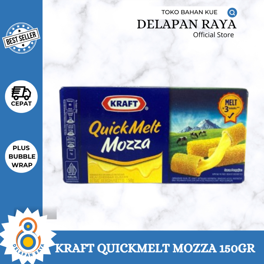 

KRAFT QUICKMELT MOZZA 150GR KEJU QUICKMELT -8Raya