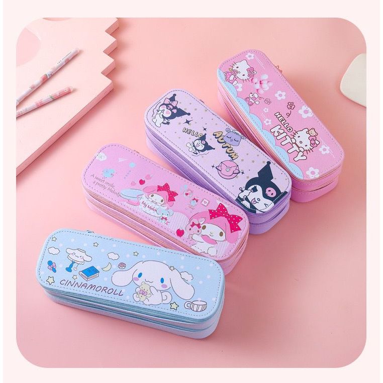 

KOTAK PENSIL KAPISITAS BESAR 2 LAPIS KARAKTER KARTUN SANRIO LUCU UNTUK ANAK PEREMPUAN