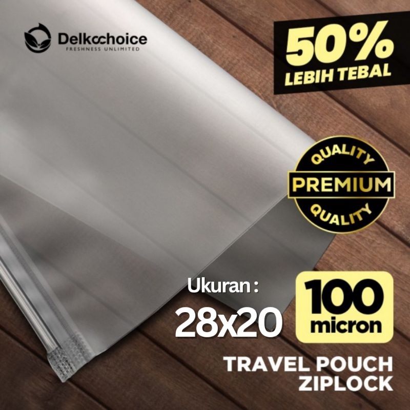 Zipper Travel Bag 28x20  / Travel Pouch Organizer PREMIUM 100mic Delkochoice