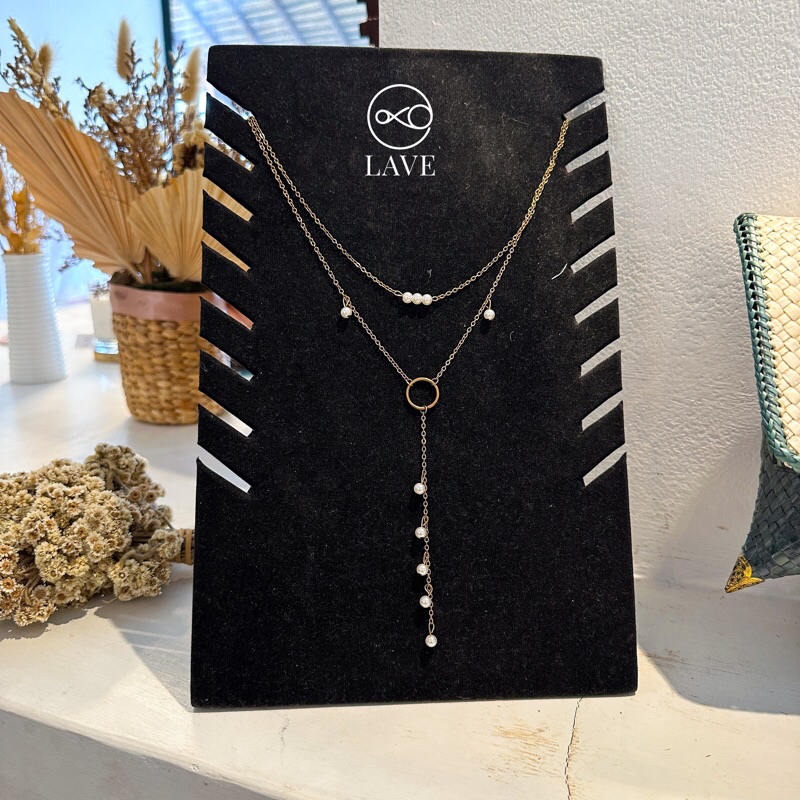 Multi-Layered Necklace Gold Alloy